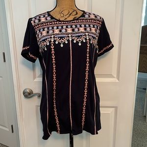 J Jill embroidered top